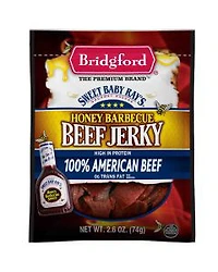 Bridgford Sweet Baby Ray's Honey Barbecue Beef Jerky, 2.6 oz.