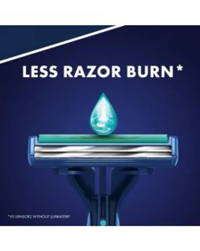 Gillette Sensor2 Plus Pivoting Head Disposable Razors for Men, 10 ct