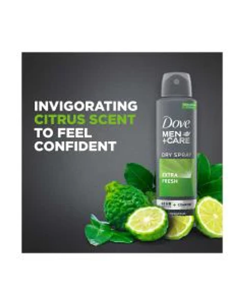 Dove Men +Care Extra Fresh Antiperspirant Deodorant Dry Spray, 3.8 oz