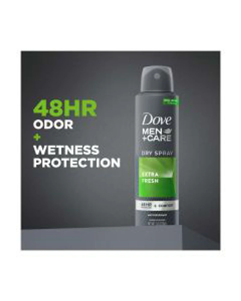 Dove Men +Care Extra Fresh Antiperspirant Deodorant Dry Spray, 3.8 oz