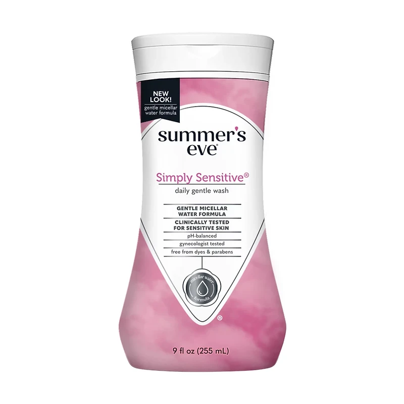 Summer’s Eve Simply Sensitive Daily Gentle Feminine Wash, 9 fl oz.