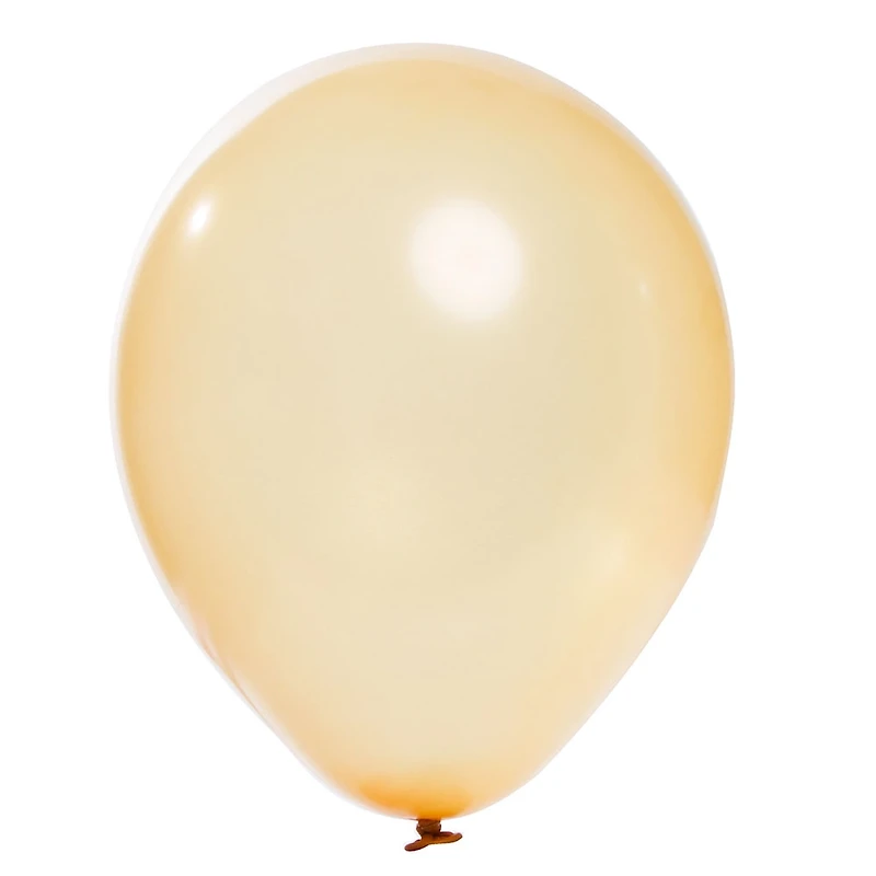 9" Pearlized Latex Balloons, 12 Count, Gold
