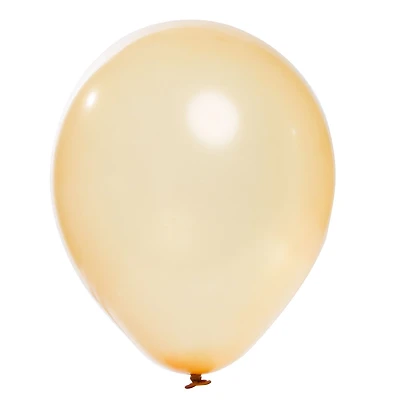 9" Pearlized Latex Balloons, 12 Count, Gold