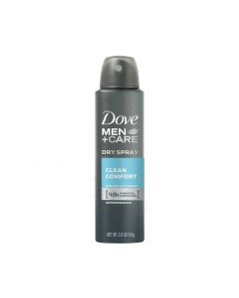 Dove Men +Care Anti-Perspirant Deodorant Dry Spray, Clean Comfort, 3.8 oz