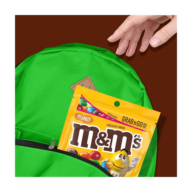 M&M'S Peanut Milk Chocolate Candy - Grab N Go Size, 5 oz