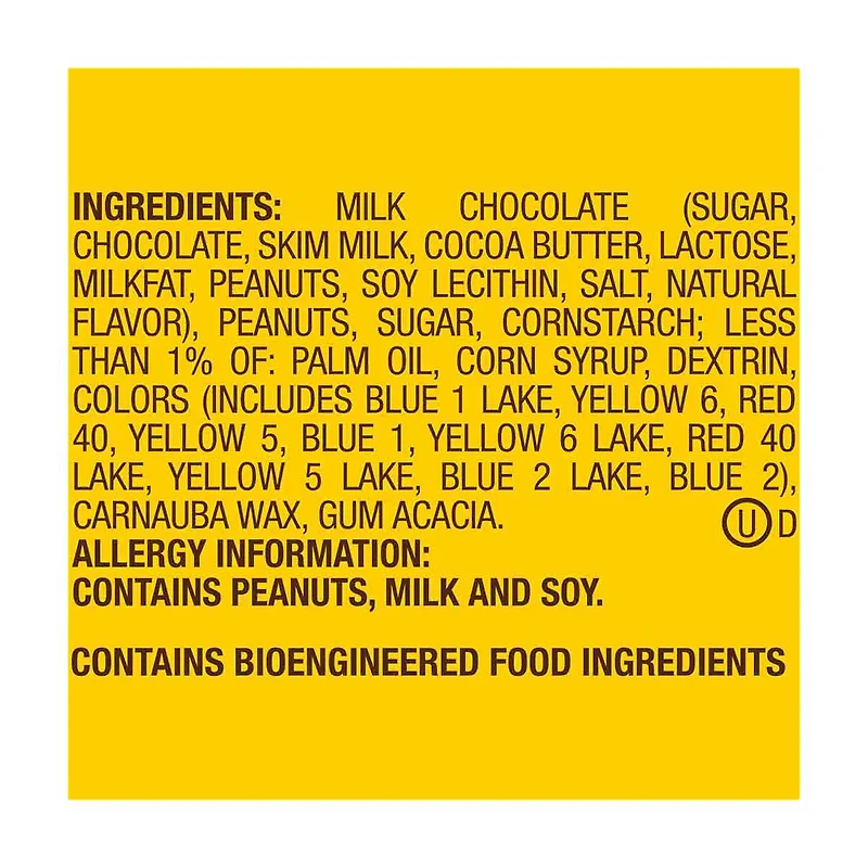 M&M'S Peanut Milk Chocolate Candy - Grab N Go Size, 5 oz