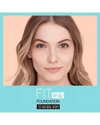 Maybelline Fit Me Matte + Poreless Liquid Foundation Makeup, Natural Ivory