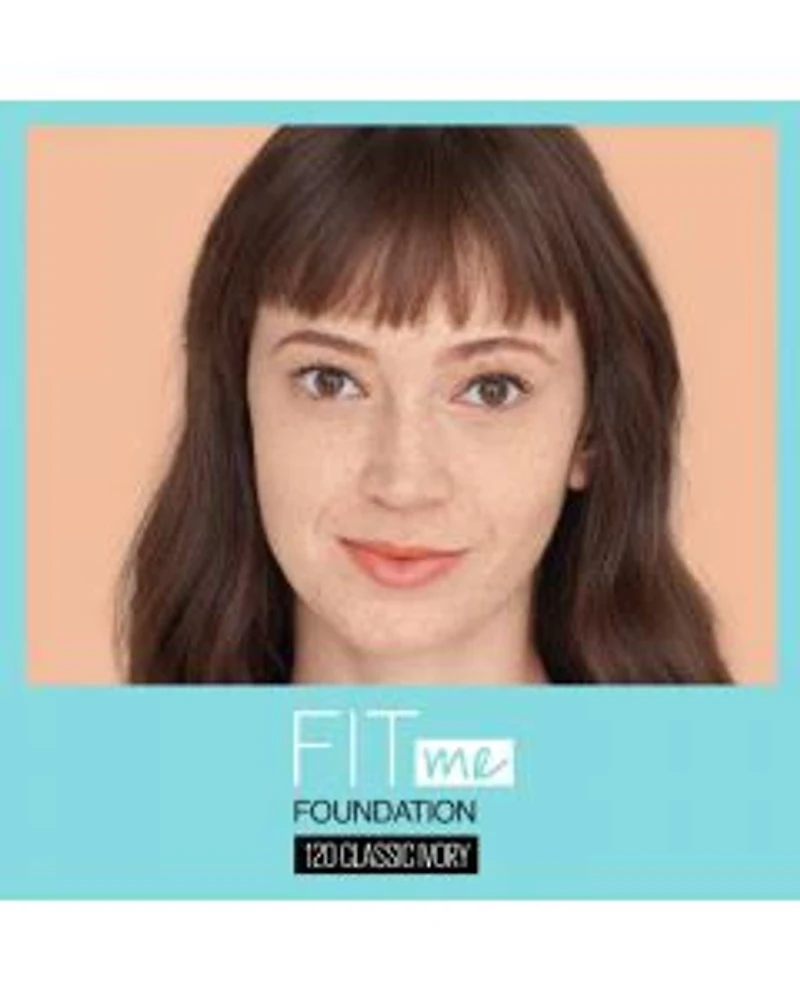 Maybelline Fit Me Matte + Poreless Liquid Foundation Makeup, Classic Ivory
