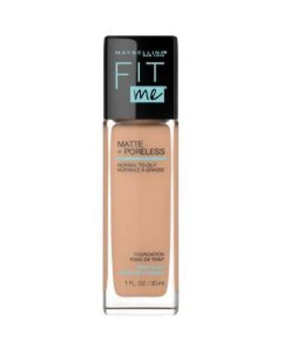 Maybelline Fit Me Matte + Poreless Liquid Foundation Makeup, Sun Beige