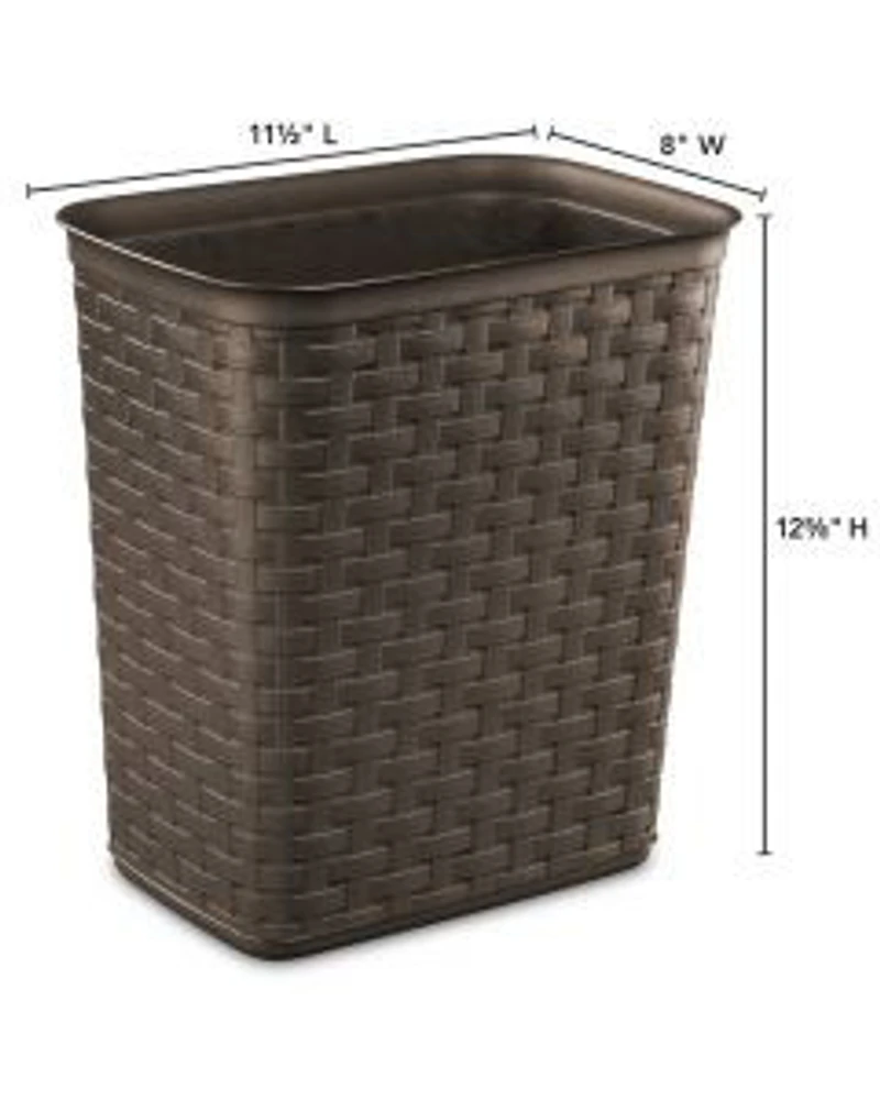 Sterilite Weave Wastebasket, 3.4 Gal