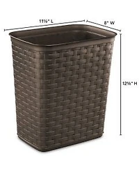 Sterilite Weave Wastebasket, 3.4 Gal