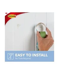 Command Clear Mini Hooks, 6 Hooks, 8 Strips/Pack.