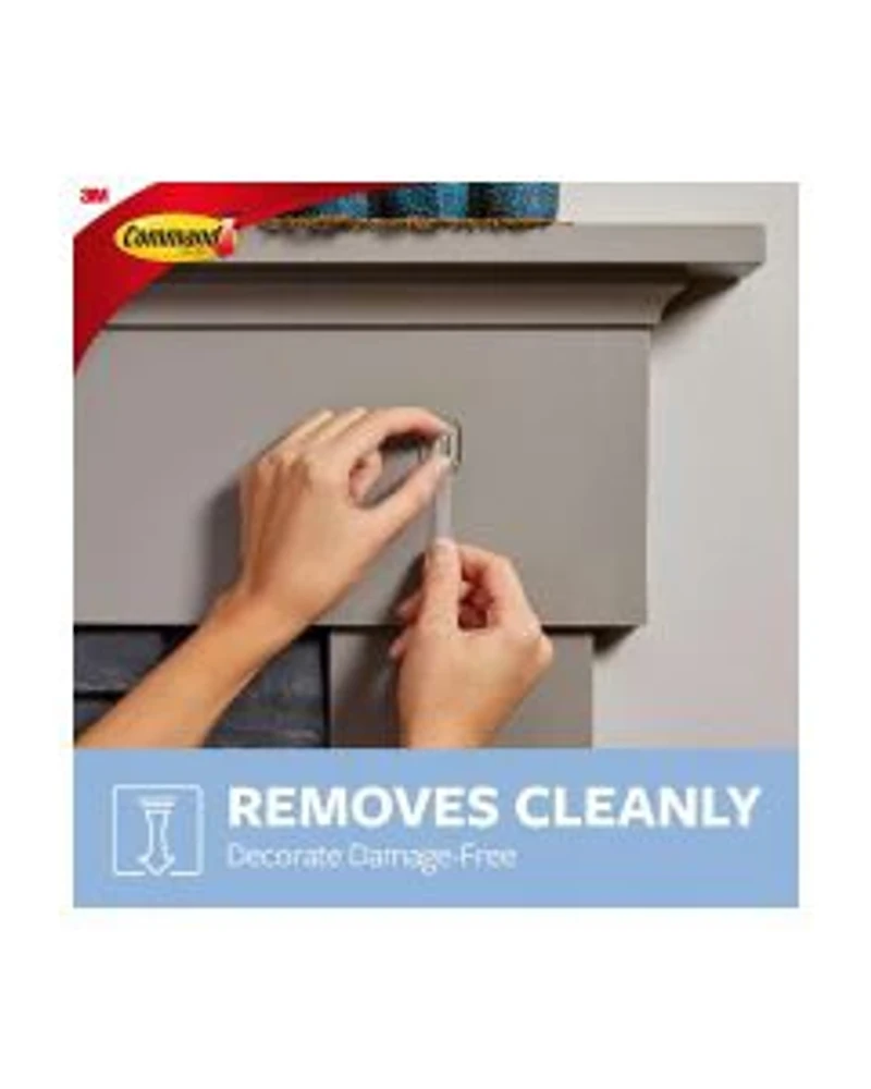 Command Clear Mini Hooks, 6 Hooks, 8 Strips/Pack.