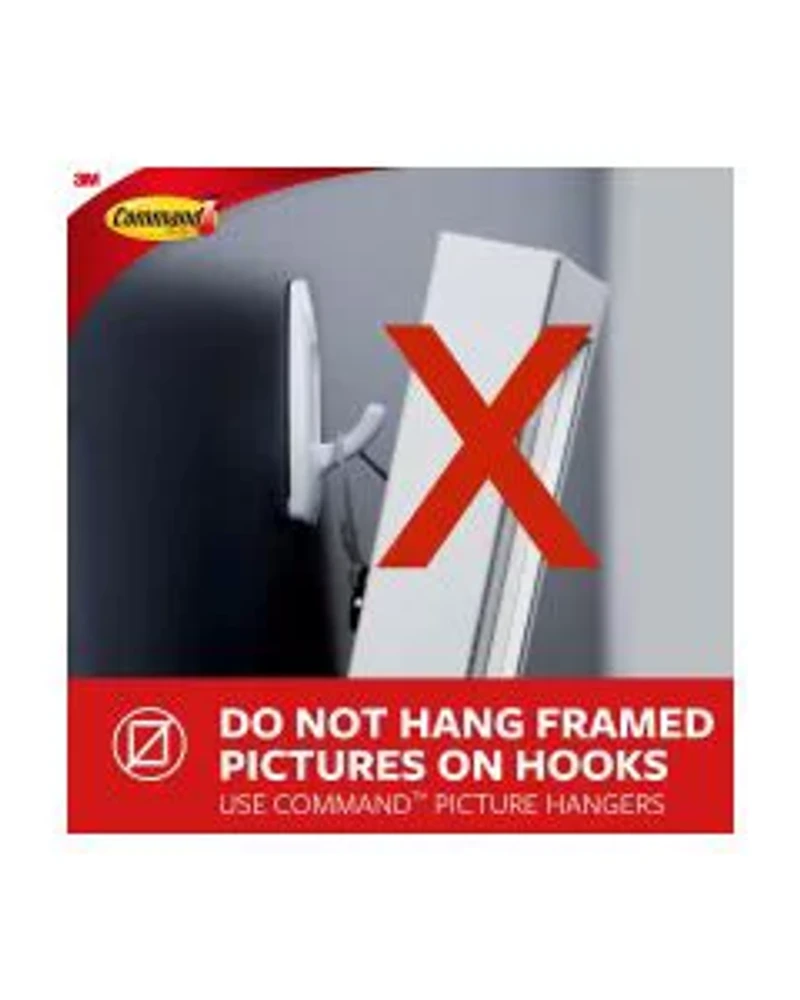 Command Clear Mini Hooks, 6 Hooks, 8 Strips/Pack.