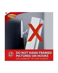 Command Clear Mini Hooks, 6 Hooks, 8 Strips/Pack.
