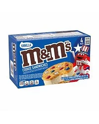 M&M'S Vanilla Ice Cream Sandwiches, 4 ct