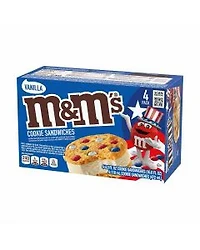 M&M'S Vanilla Ice Cream Sandwiches, 4 ct