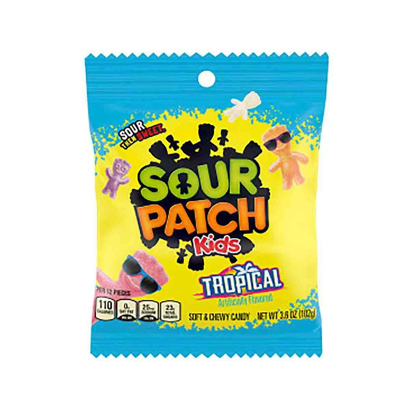 Sour Patch Kids Tropical Peg Bag, 3.6 oz