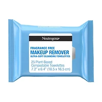 Neutrogena Fragrance-Free Cleansing Makeup Remover Face Wipes, 25 ct