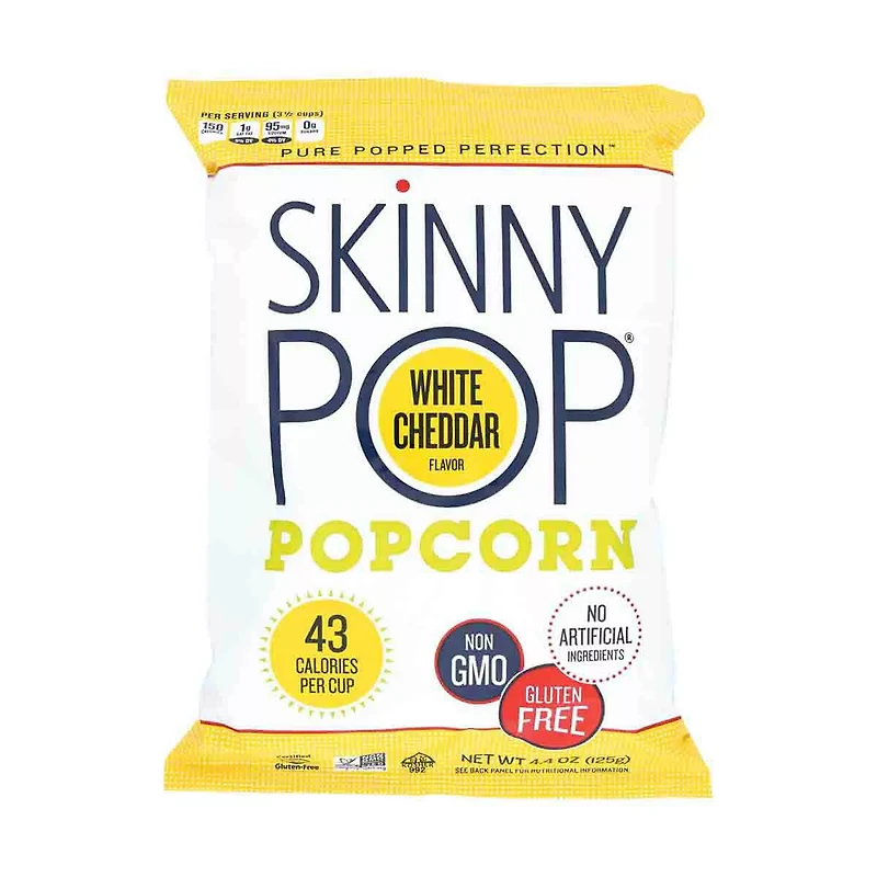 Skinny Pop White Cheddar Popcorn, 4.4 oz.