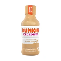 Dunkin' French Vanilla Iced Coffee, 13.7 fl oz