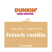 Dunkin' French Vanilla Iced Coffee, 13.7 fl oz