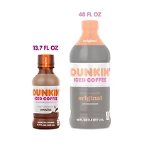 Dunkin' Mocha Iced Coffee Bottle, 13.7 fl oz