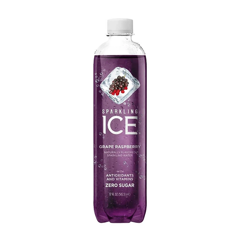 Sparkling Ice Grape Raspberry Flavored Sparkling Water, 17 fl oz