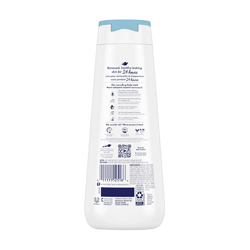 Dove Gentle Exfoliating Body Wash, Sea Minerals, 20 fl oz