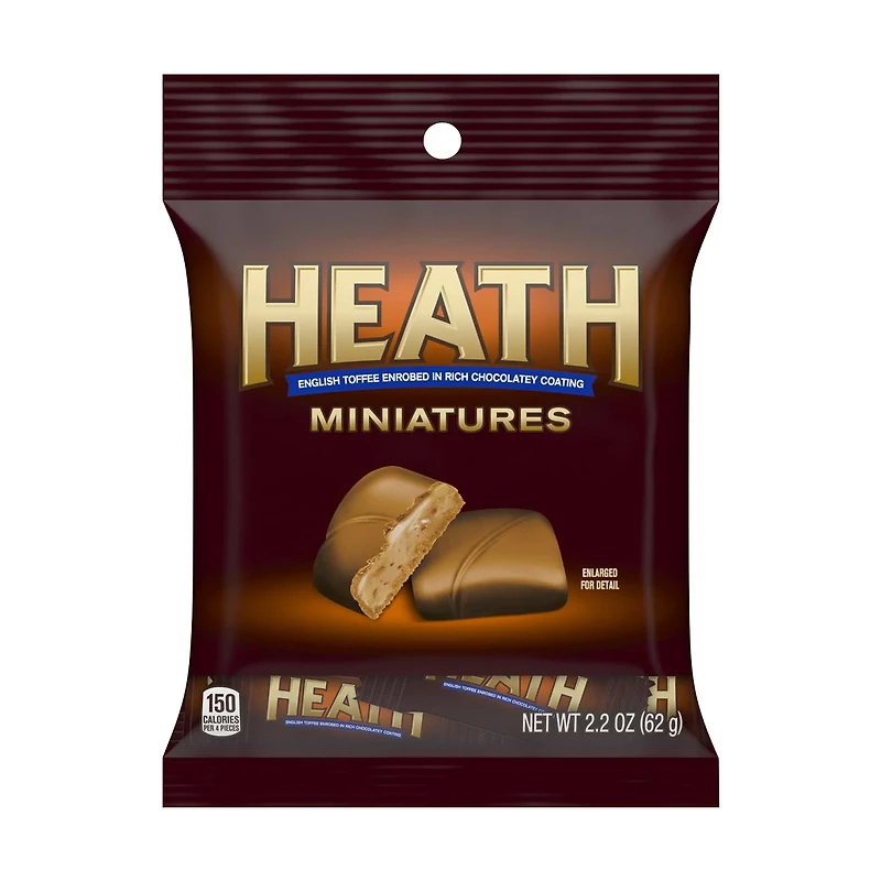 Heath English Toffee Miniatures, 2.2 oz