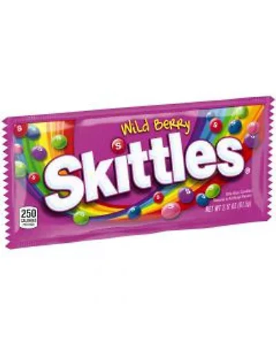 Skittles Wild Berry Candy Single Pack, 2.17 ounce.