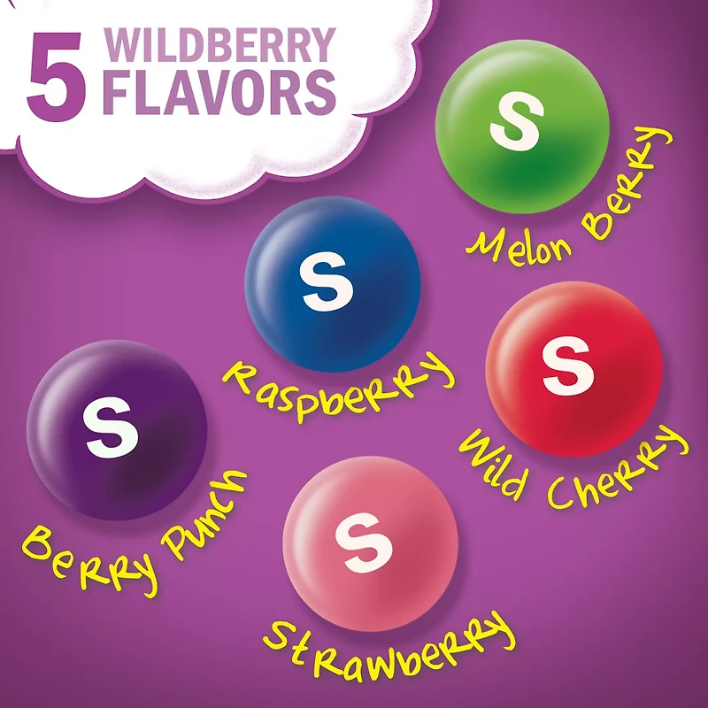 SKITTLES Wild Berry Chewy Candy, Full Size, 2.17 oz Pack