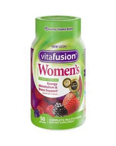Vitafusion Women's Natural Berry Flavors Supercharged Multi Gummies Dietary Supplement, 44 ct