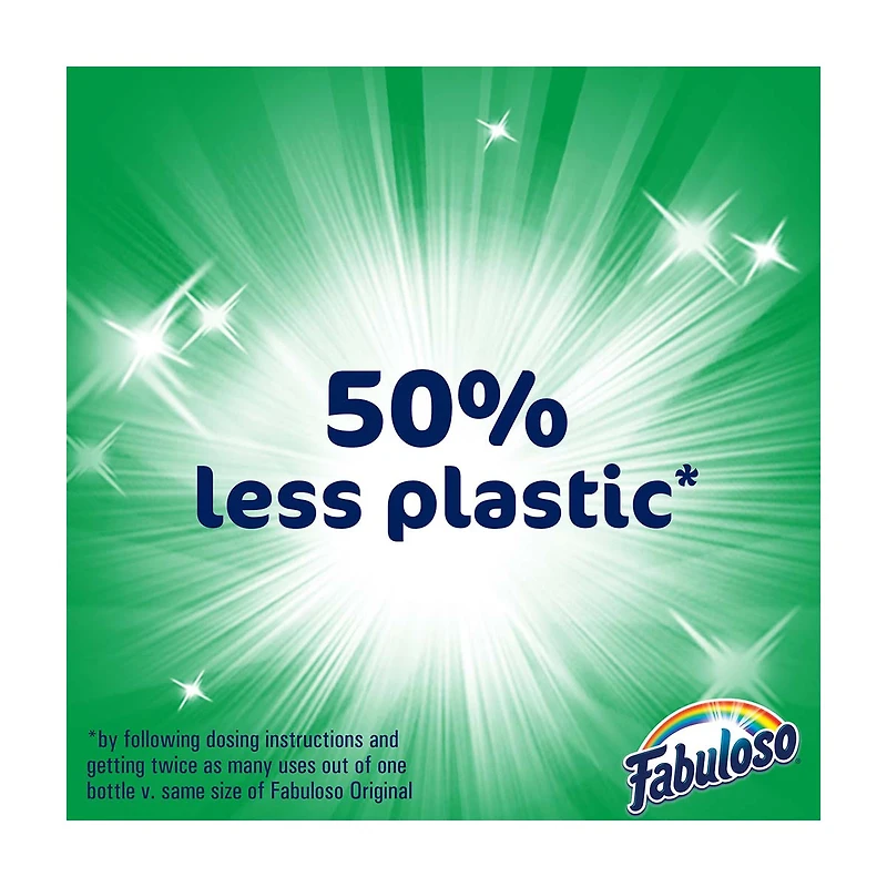 Fabuloso Multi-Purpose Cleaner with Bleach Alternative 2x Concentrated, Spring Fresh, 56 fl oz