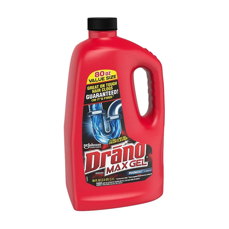 Drano Max Gel Clog Remover, 80 oz