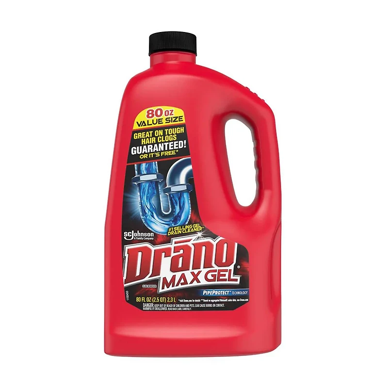 Drano Max Gel Clog Remover, 80 oz