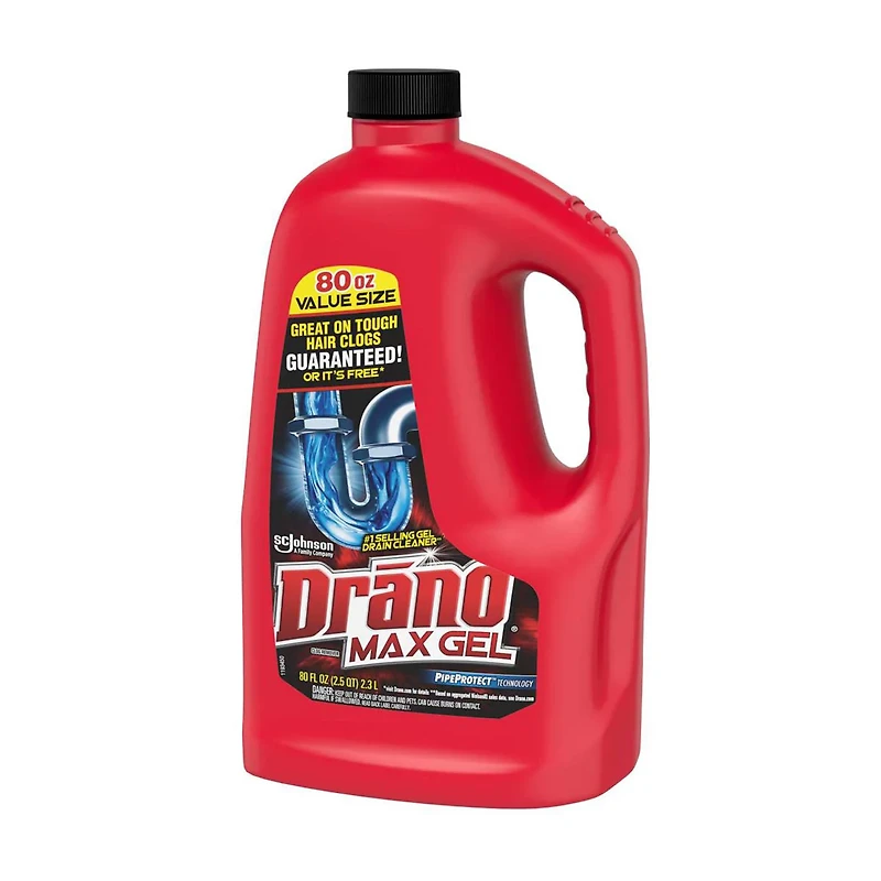 Drano Max Gel Clog Remover, 80 oz