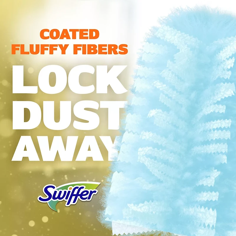 Swiffer Dusters Starter Kit for Cleaning, Kit Includes 1 Handle and 5 Dusters, Gain Original Scent