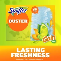 Swiffer Dusters Starter Kit for Cleaning, Kit Includes 1 Handle and 5 Dusters, Gain Original Scent
