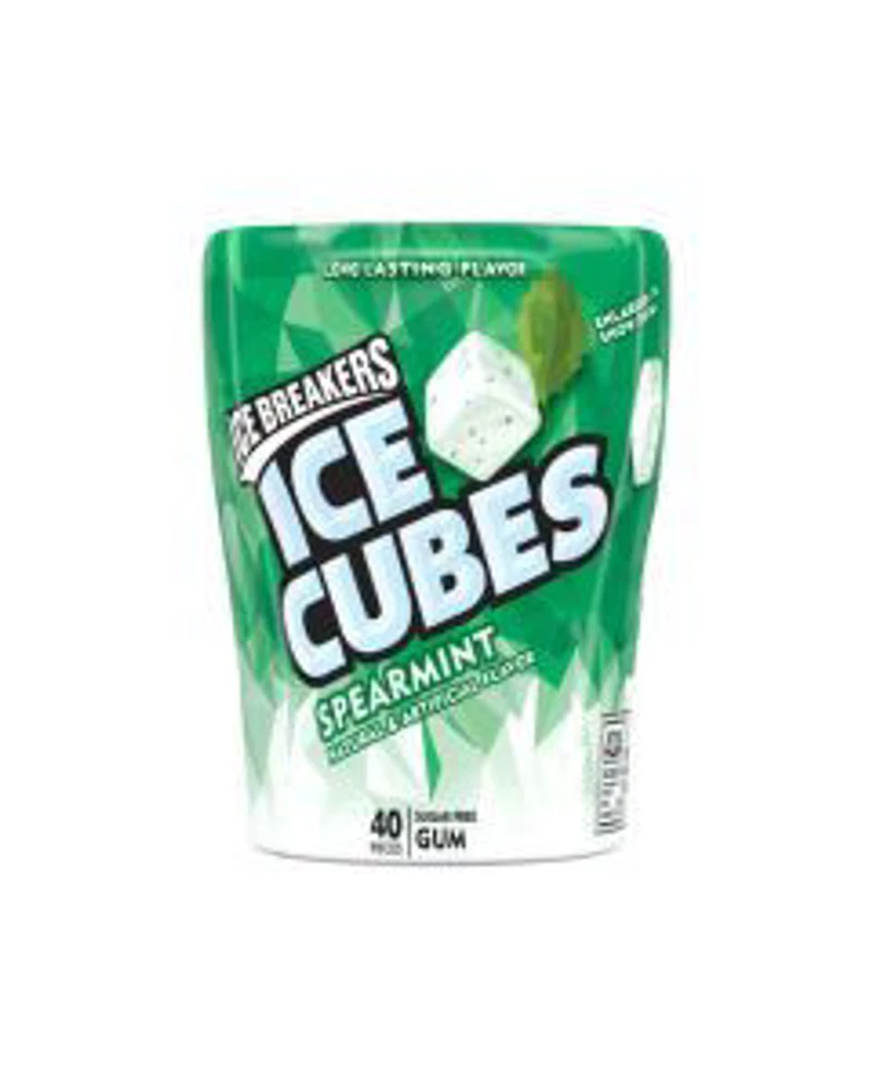 ICE BREAKERS ICE CUBES Sugar Free Spearmint Gum, 40 Pieces, 3.24 Oz