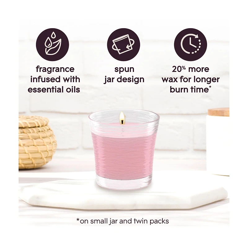 Glade Single Wick Candles, Angel Whispers Scent, 8.16 oz, 2 pk