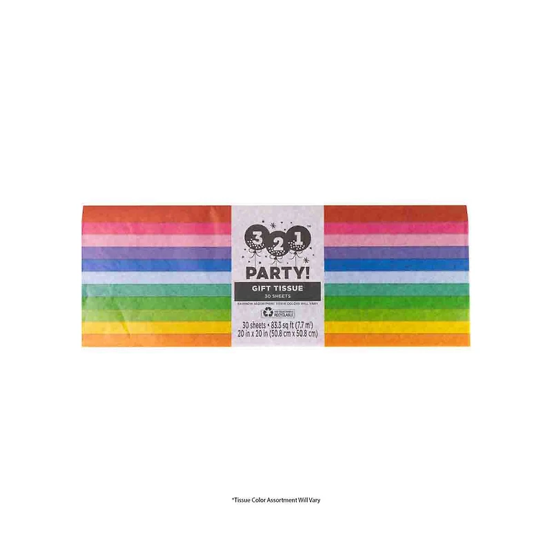 321 Party! Assorted Tissue Paper