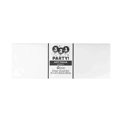 321 Party! White Tissue Paper