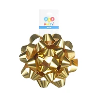6in Gift Bow, Gold Metallic