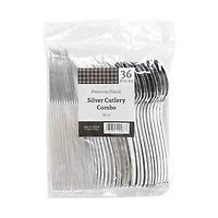 Tabletop Basics Silver Cutlery Combo, 36 Count