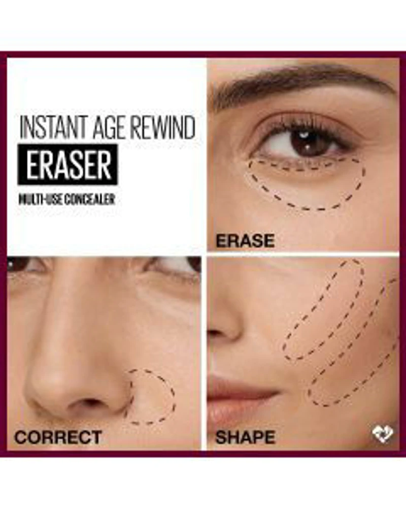 Maybelline Instant Age Rewind Instant Eraser Multi-Use Concealer, 130 Medium