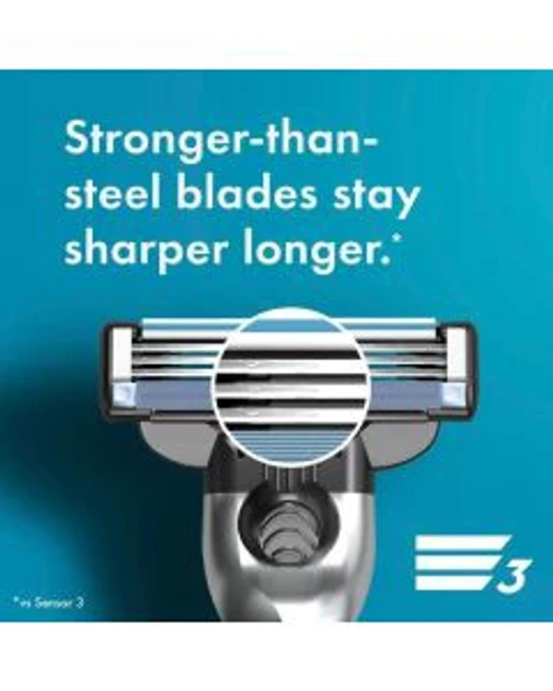 Gillette Mach3 Men's 3 Blades Razor Cartridges, 4 ct