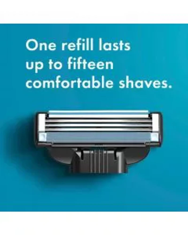 Gillette Mach3 Men's 3 Blades Razor Cartridges, 4 ct