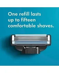 Gillette Mach3 Men's 3 Blades Razor Cartridges, 4 ct
