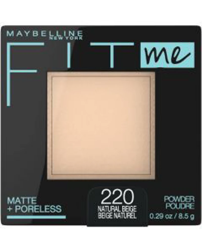 Maybelline Fit Me Matte + Poreless Pressed Face Powder Makeup, Natural Beige